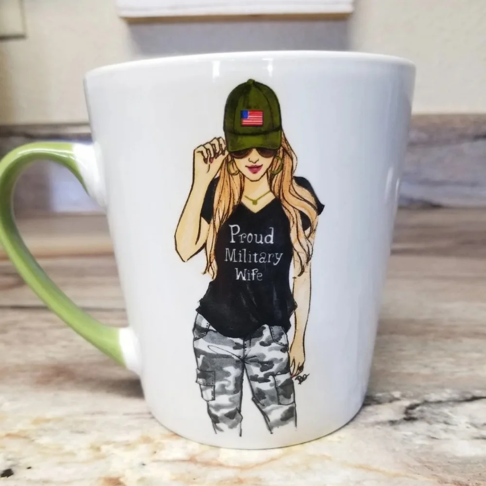 NWOT Military Wife Mug